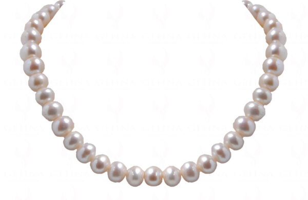 Fresh Water Round Shaped 12 Mm Pearl Necklace NM-1168