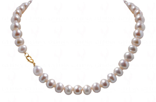 Fresh Water Round Shaped 12 Mm Pearl Necklace NM-1168