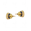 Blue Sapphire Studded Globe Shape Earrings FE-1168