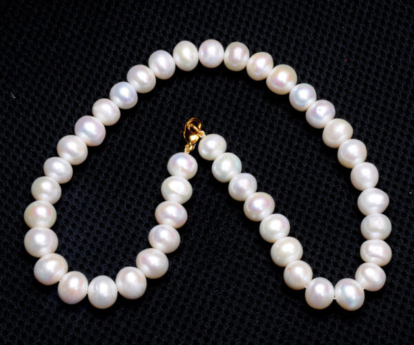 Fresh Water Round Shaped 12 Mm Pearl Necklace NM-1168