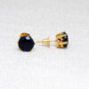Blue Sapphire Studded Gold Plated Earrings FE-1172