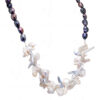 Freshwater Pearls Fancy Shaped Single Row Beaded Necklace NM-1174