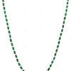 Pearl & Emerald Gemstone Faceted Bead Necklace NM-1177