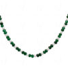 Pearl & Emerald Gemstone Faceted Bead Necklace NM-1177