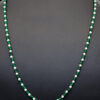 Pearl & Emerald Gemstone Faceted Bead Necklace NM-1177