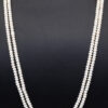 2 Rows Of Stylish Pearl Gemstone Beaded Necklace  NM-1178