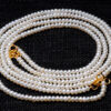 2 Rows Of Stylish Pearl Gemstone Beaded Necklace  NM-1178