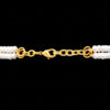 2 Rows Of Stylish Pearl Gemstone Beaded Necklace  NM-1178