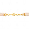 2 Rows Of Stylish Pearl Gemstone Beaded Necklace  NM-1178