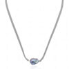 Baroque Pearl Attached With Choker Necklace Knotted On Leather Cord  NM-1180