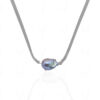 Baroque Pearl Attached With Choker Necklace Knotted On Leather Cord  NM-1180