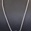 Baroque Pearl Attached With Choker Necklace Knotted On Leather Cord  NM-1180