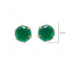 Emerald S Studded Round Shape Earrings FE-1182