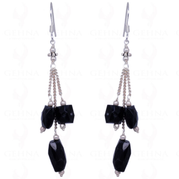 Black Onyx Gemstone Earrings Made In .925 Solid Silver ES-1183