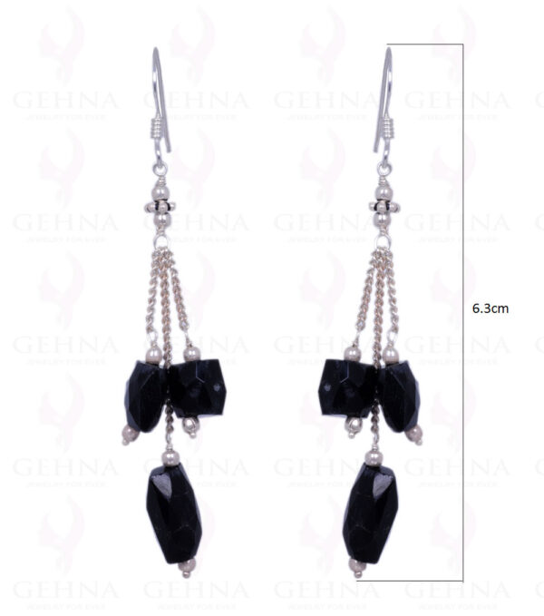 Black Onyx Gemstone Earrings Made In .925 Solid Silver ES-1183