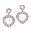 White Topaz Studded Dangle Festive Earrings FE-1186