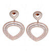 White Topaz Studded Dangle Festive Earrings FE-1186