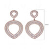 White Topaz Studded Dangle Festive Earrings FE-1186