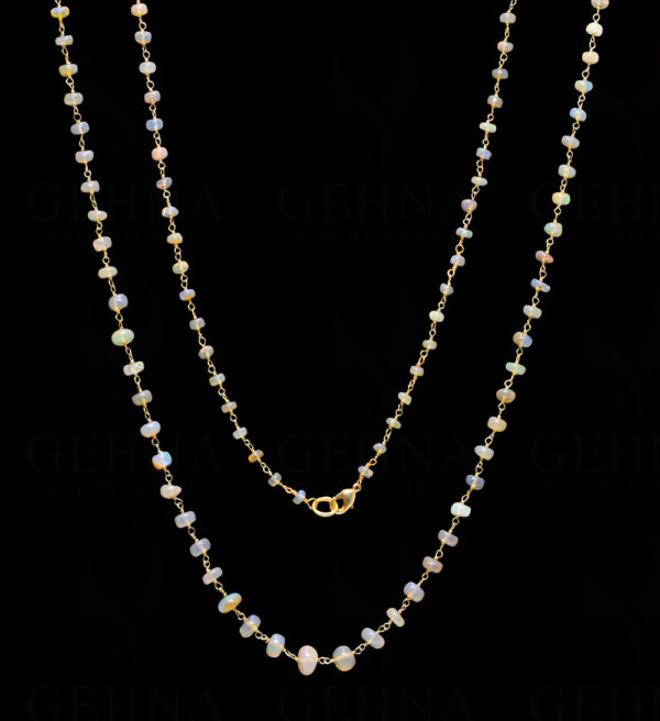 Natural Opal Gemstone Bead Chain CS-1187