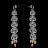 Tourmaline & White Topaz Studded Festive Earrings FE-1187