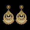 Emerald & White Topaz Studded Festive Earrings FE-1188
