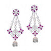 Ruby & Topaz Studded Festive Earrings FE-1189