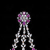 Ruby & Topaz Studded Festive Earrings FE-1189