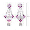 Ruby & Topaz Studded Festive Earrings FE-1189