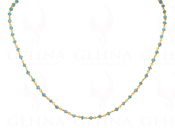 Blue Topaz Gemstone Bead Chain CS-1190