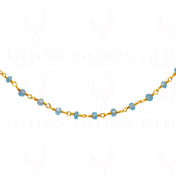 Blue Topaz Gemstone Bead Chain CS-1190