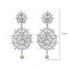 White Topaz Studded Festive Earrings FE-1190