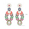 Ruby, Emerald & Multicolor Studded Festive Earrings FE-1191