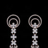 White Topaz With Rosegold Rhodium Polish Festive Earrings FE-1192