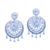 White Topaz Studded Festive Earrings FE-1195