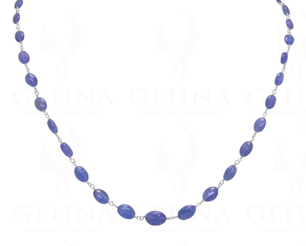 Natural Earth Mined Tanzanite Gemstone Bead Chain CS-1196