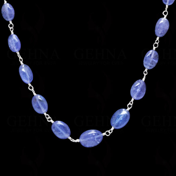 Natural Earth Mined Tanzanite Gemstone Bead Chain CS-1196