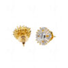 White Topaz Studded Round Shape Festive Earrings FE-1197