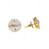 White Topaz Studded Round Shape Festive Earrings FE-1197