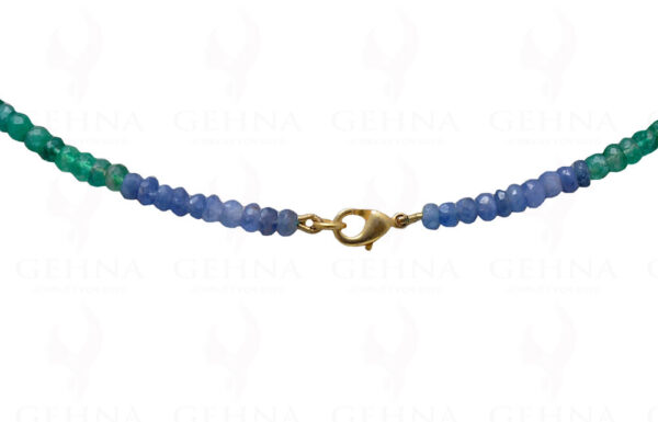 Ruby, Sapphire & Emerald Gemstone Faceted Bead Strand NP-1197