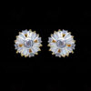 White Topaz Studded Round Shape Festive Earrings FE-1197