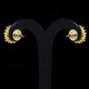White Topaz Studded Round Shape Festive Earrings FE-1197