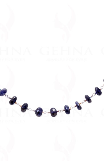 Natural Iolite Gemstone Bead Chain CS-1198