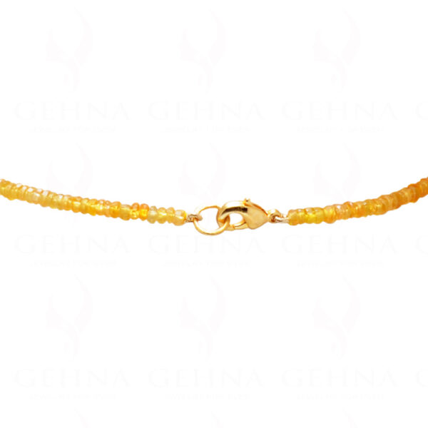 Heated Yellow Sapphire Gemstone Faceted Bead String NP-1199