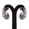 Ruby Studded Gold Plated Festive Earrings FE-1200