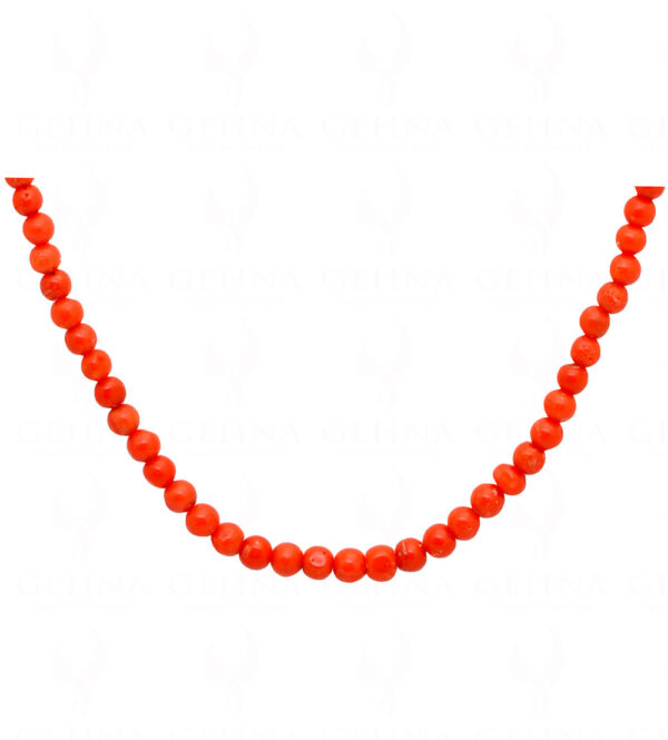 Natural Real Rare Coral Gemstone Bead String NP-1200