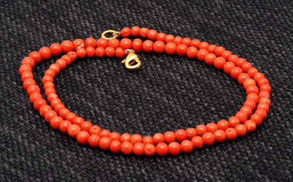 Natural Real Rare Coral Gemstone Bead String NP-1200