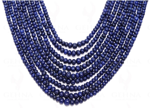 9 Rows Of Blue Sapphire Gemstone Bead Necklace NP-1206