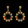 Pearl, Sapphire & Multicolor S Studded Festive Earrings FE-1206