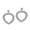 White Topaz Studded Festive Dangle Earrings FE-1218