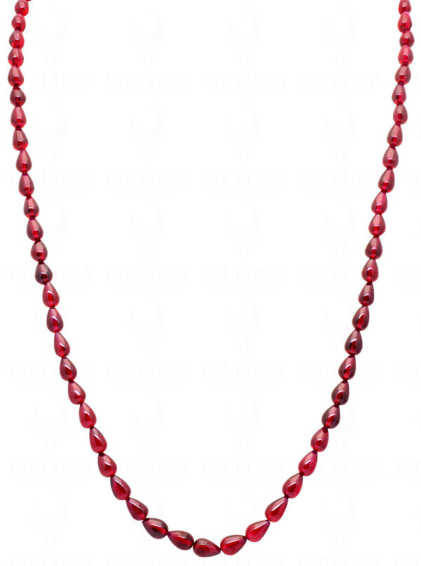 Ruby Gemstone Top Drilled Drops Necklace Clasp Attached NP-1218